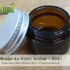 Boião - Vidro Ambar - 50 ml (c/tampa de Alumínio)