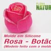 Molde em Silicone - Rosa (Botão)
