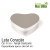 Lata em forma de Coração - Prata - 50ml