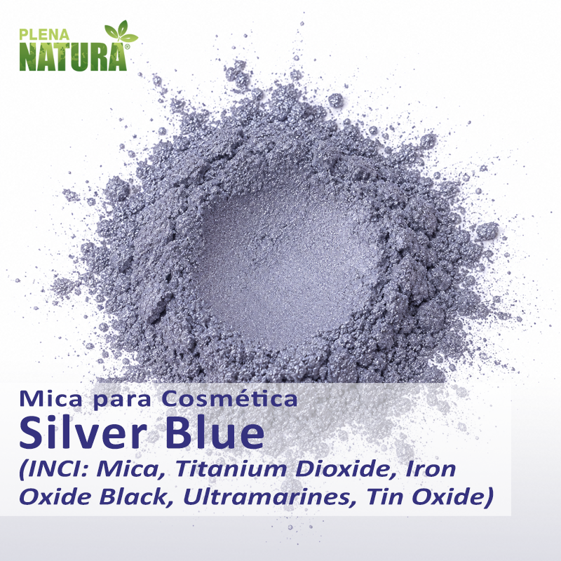 Mica Cosmética - Silver Blue