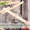 Suporte em Madeira para Pavio