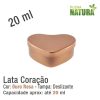Lata em forma de Coração - Ouro Rosa - 20ml